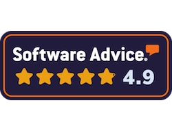 MobiWork is a leader in Field Services Management on Software Advice,Software Advice logo with 4.9 rating for MobiWork field services management solution