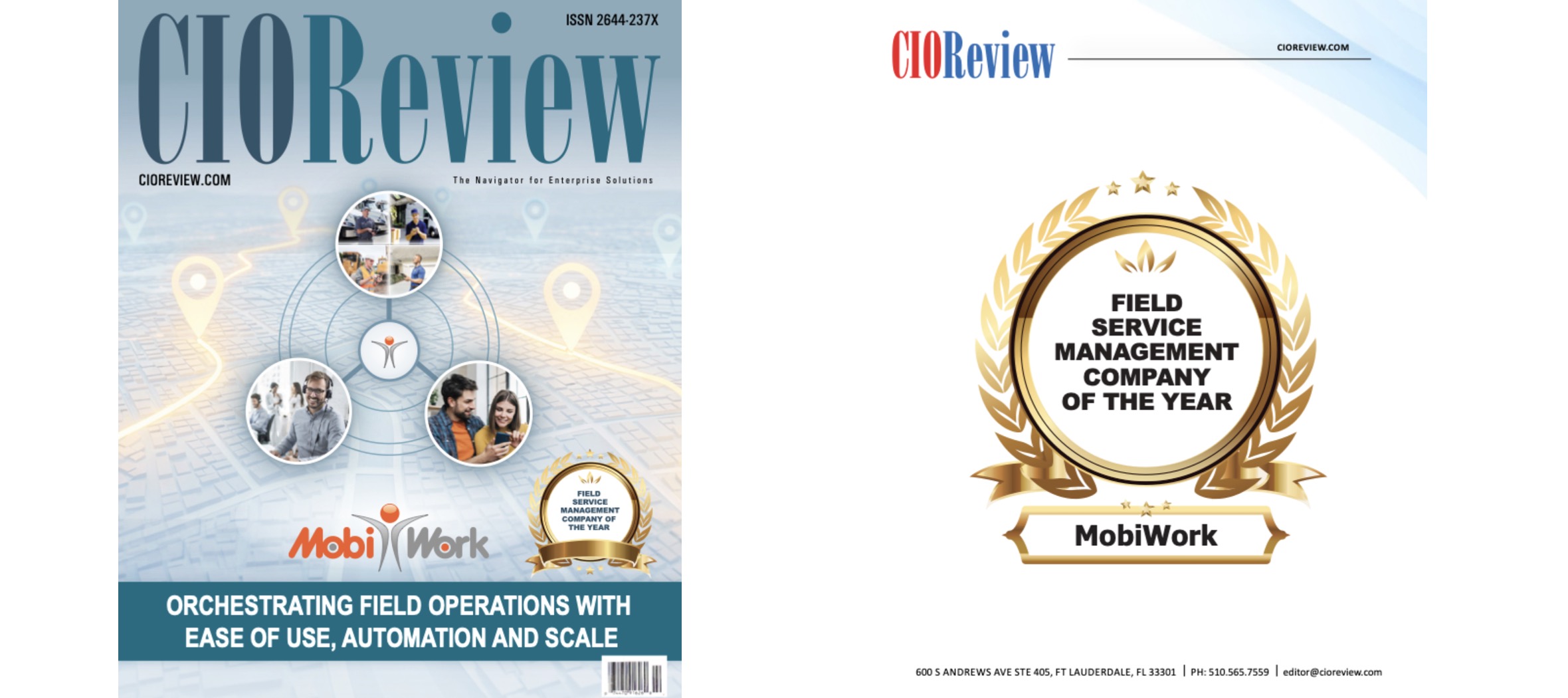 CIOReview field services management solution of the Year award